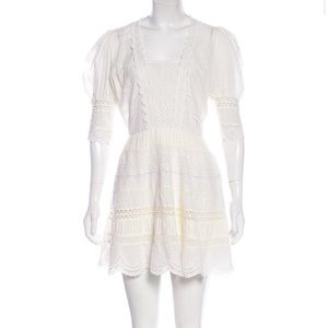 Loveshackfancy Eyelet Mini Dress